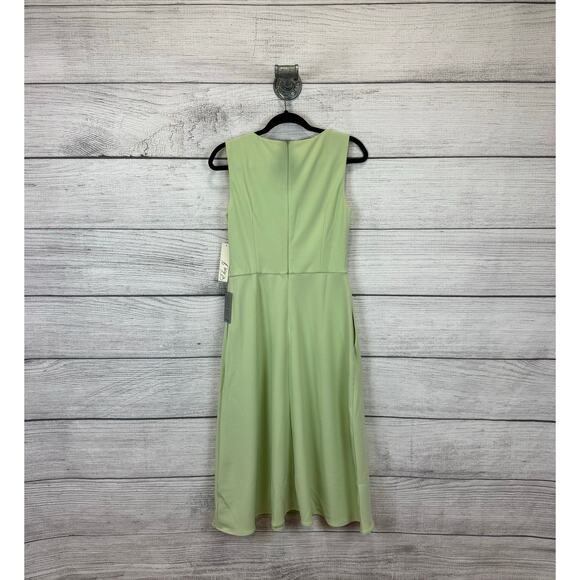 Eliza J Women's Mint Green Bow Detail Sleeveless Midi Dress Size 6 - Picture 3 of 10